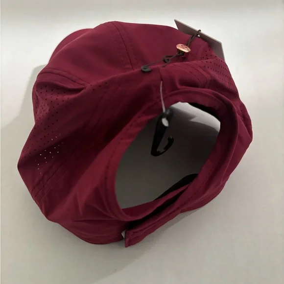 New! Calia Golf Performance Ponytail Cap Hat Wine Berry One Size - Picture 7 of 9